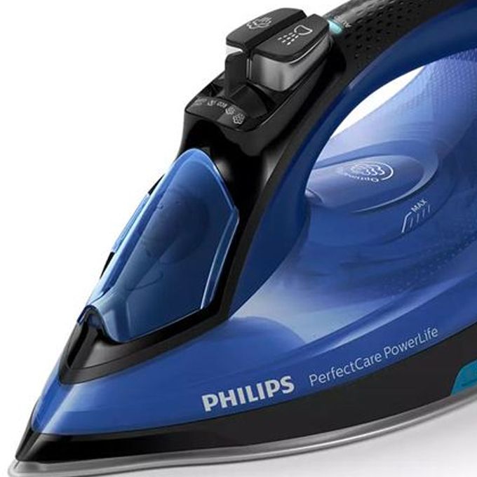 Philips Fer A Vapeur - 2500W - Semelle Steamglide+ - 100% Safe - Bleu